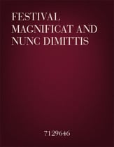 Festival Magnificat and Nunc Dimittis SATB Singer's Edition cover